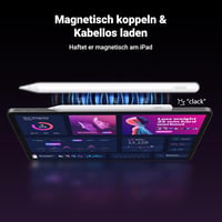 UGREEN Stylus Ceruza iPad-hez Mágneses Vezeték Nélküli Töltés Dőlésszög Érzékelés iPad Pro 11" 12.9" iPad Air Kompatibilis Fehér 3
