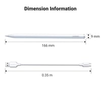 UGREEN Stylus Pen iPad 2018-2024 USB-C Gyors Töltés Tenyérelutasítás Dönthető 8
