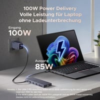 Dokovacia stanica UGREEN s podporou troch displejov – 2× HDMI 4K@60Hz, DisplayPort 4K@120Hz, 10Gbps USB-C, USB-A, čítačka SD/TF kariet, LAN, audio, 100W PD, pre ThinkPad X1, HP Envy 17, XPS 15 6