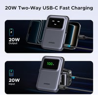 UGREEN UNO 10000mAh Mágneses Wireless Powerbank 20W USB-C iPhone 12-17 Pro Max 3