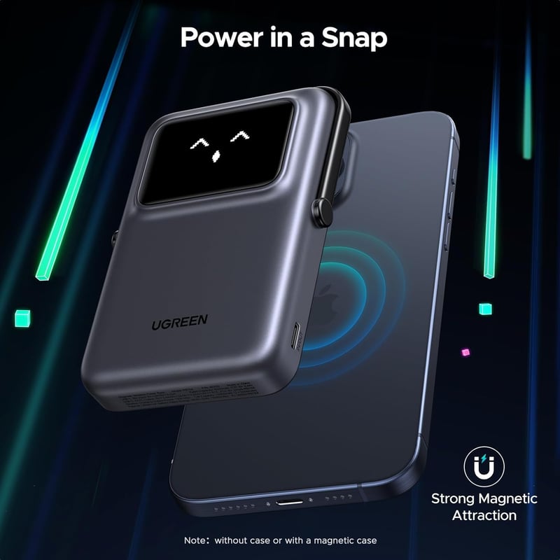 UGREEN UNO 10000mAh Mágneses Wireless Powerbank 20W USB-C iPhone 12-17 Pro Max