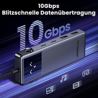 UGREEN Uno 6 az 1-ben USB-C Hub 10Gbps 4K HDMI MacBook iPad Surface 3