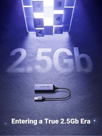 UGREEN USB 3.0 Ethernet Adapter 2.5G LAN Hálózati Adapter RJ45 2500Mbps Gigabit Alumínium Laptop PC Windows macOS Kompatibilis 2