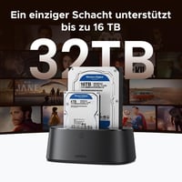 Stație de andocare UGREEN USB 3.0 cu două sloturi pentru HDD sau SSD SATA de 2.5 și 3.5 inchi, 5 Gbps, cu clonare offline UASP 6