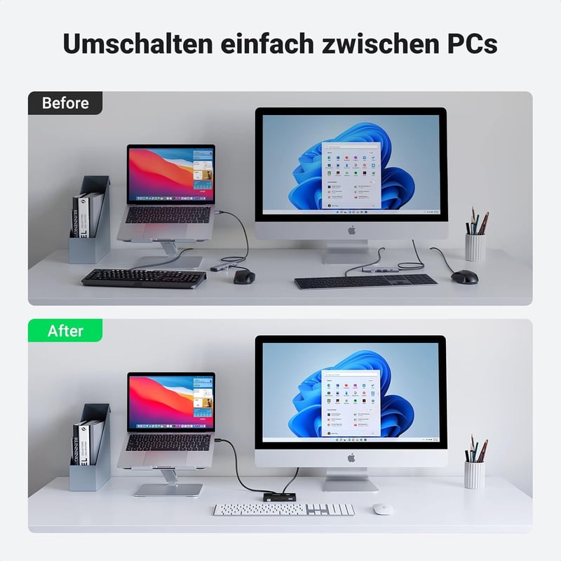 UGREEN USB 3.0 Switch - 2 PC 4 Kimenet Váltó Fekete - Billentyűzet, Egér, Nyomtató és Scanner Megosztó Eszköz Kábellel

AI: UGREEN USB 3.0 S