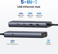 UGREEN USB 3.2 Hub Ethernet Adapter 2x USB-C 2x USB-A RJ45 Gigabit Hálózati Adapter 2