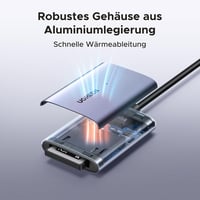 Cititor de carduri UGREEN USB C CFexpress Type B cu porturi USB A și USB C, 10 Gbps, până la 1250 MB/s, carcasă din aluminiu, pentru video 8K, Mac, Windows, Linux, laptop 5