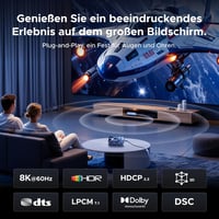 UGREEN USB-C DisplayPort 1.4 kábel 8K 60Hz, Thunderbolt 4/3 kompatibilis MacBook iPad 5
