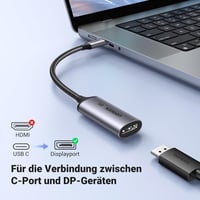 UGREEN USB-C DP1.4 adapter 8K@60Hz 4K@240Hz Thunderbolt DisplayPort HDR 6
