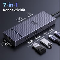 USB-C rozbočovač UGREEN s DisplayPortom, dokovacia stanica s prenosom dát USB 3.2 10 Gb/s 2