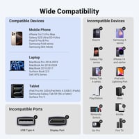 UGREEN USB-C to HDMI kábel 4K 60Hz 2m Thunderbolt 3 MacBook Pro iPad Galaxy 6