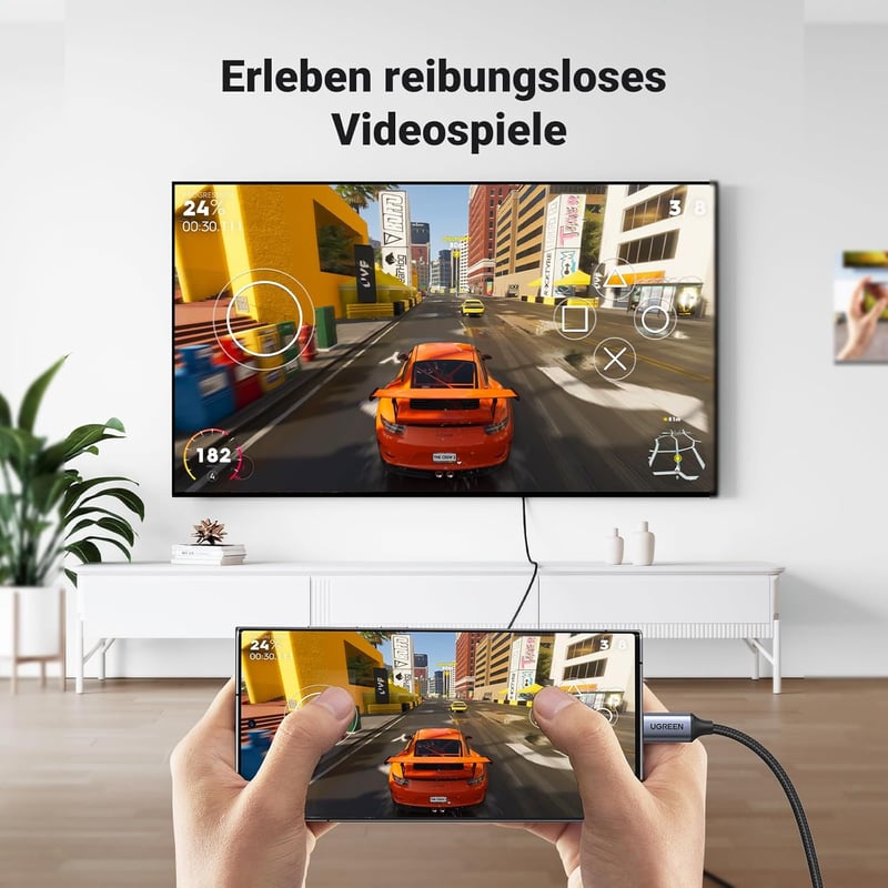 UGREEN USB-C to HDMI kábel 4K 60Hz 2m Thunderbolt 3 MacBook Pro iPad Galaxy