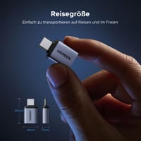 Adaptér UGREEN USB-C na USB (4 ks) 10 Gb/s OTG hliníkový sivý, kompatibilný s Thunderbolt 4/5, iPhone 17/16/15, MacBook Pro M4, Mac Mini, Gala 6