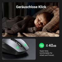 UGREEN Vezeték Nélküli Billentyűzet és Egér Szett, 2.4G Nano USB Vevővel, 4000 DPI, 10m Hatótáv, Gyorsbillentyűkkel, Windows/iOS/Linux/Andro 4