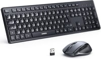 UGREEN Vezeték Nélküli Billentyűzet és Egér Szett, 2.4G Nano USB Vevővel, 4000 DPI, 10m Hatótáv, Gyorsbillentyűkkel, Windows/iOS/Linux/Andro 1