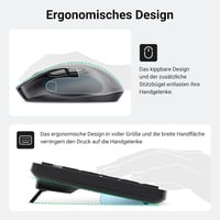 UGREEN Vezeték Nélküli Billentyűzet és Egér Szett, 2.4G Nano USB Vevővel, 4000 DPI, 10m Hatótáv, Gyorsbillentyűkkel, Windows/iOS/Linux/Andro 3