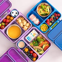 UHAPEER 3az1-ben Gyerek Uzsonnás Doboz Termikus Tállal, BPA-Mentes Bento Box Evőeszközzel 7