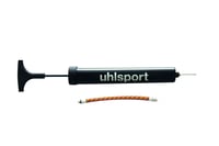 uhlsport 100118701 Pumpa na lopty - Kompaktná 6" ručná vzduchová pumpa na futbalové a volejbalové lopty, s flexibilnou hadičkou, čierna 1