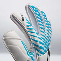 Detské brankárske rukavice uhlsport Cybertec Soft Flex Frame so stabilizáciou prstov – futbalové brankárske rukavice pre chlapcov 3