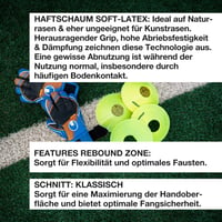 Brankárske rukavice uhlsport Soft Pro pre deti aj dospelých - veľkosť 11, modrá/oranžová/biela, priedušné, so zapínaním na zápästí a vynikajúcou priľnavosťou 9