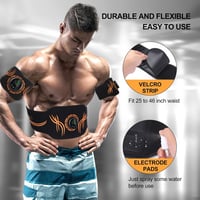 UIHOL EMS Izomstimulációs Készülék - USB Tölthető Zsírégető Edzőgép Hasizomra, Karra és Lábra - Hordozható Fitness Tréner 6