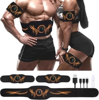 UIHOL EMS Izomstimulációs Készülék - USB Tölthető Zsírégető Edzőgép Hasizomra, Karra és Lábra - Hordozható Fitness Tréner 1
