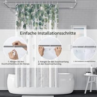 Sprchový záves Uiiooazy 180x220 cm, motív zelené listy eukalyptu a sivý drevený obklad, odolný voči plesniam a vode, polyester, prateľný, vrátane 12 háčikov 6