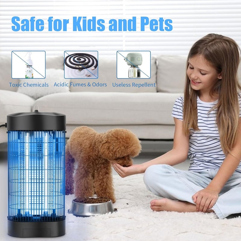 UIOK 18W elektromos rovarcsapda LED lámpa szúnyog és légy csapda