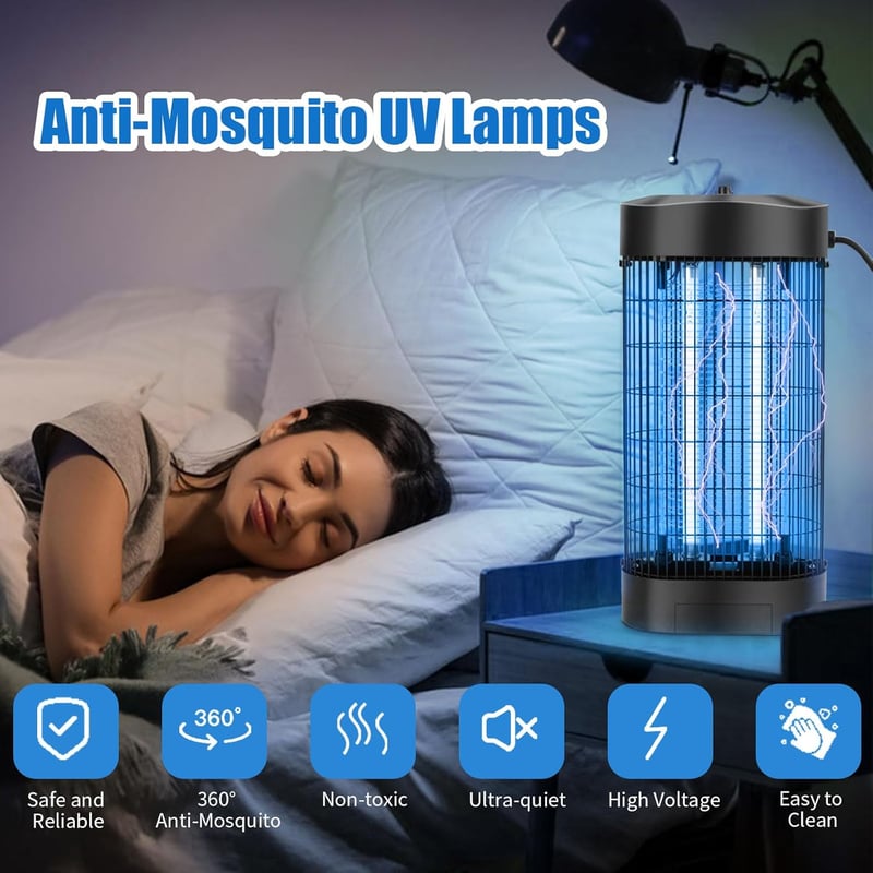 UIOK 18W elektromos rovarcsapda LED lámpa szúnyog és légy csapda