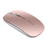 Uiosmuph Q5 Vezeték nélküli Egér, Újratölthető 2.4G Csendes Ultravékony Számítógépes Egér 1600 DPI USB Vevővel, Type-C, Laptop, PC, MacBook 1
