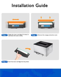 Uiprint CLT-P404C 404S Kompatibilné tonerové balenie pre tlačiarne Samsung Xpress C480W C480FW - Multipack tonerových kaziet 7