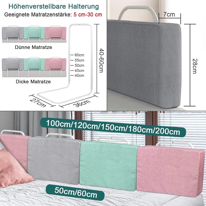 UISEBRT 60 cm-es magasságállítható ágyneműtartó szürke