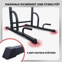 Posilňovacia veža Mobiclinic Multifit Power Tower – 8-stupňovo nastaviteľná bradlová konštrukcia, samostatne stojaca hrazda, domáca posilňovňa 8