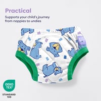 Bambino Mio újrahasználható biliszobatréning nadrág – Champ mintás, 3-4 éves méret, fiúknak és lányoknak 2