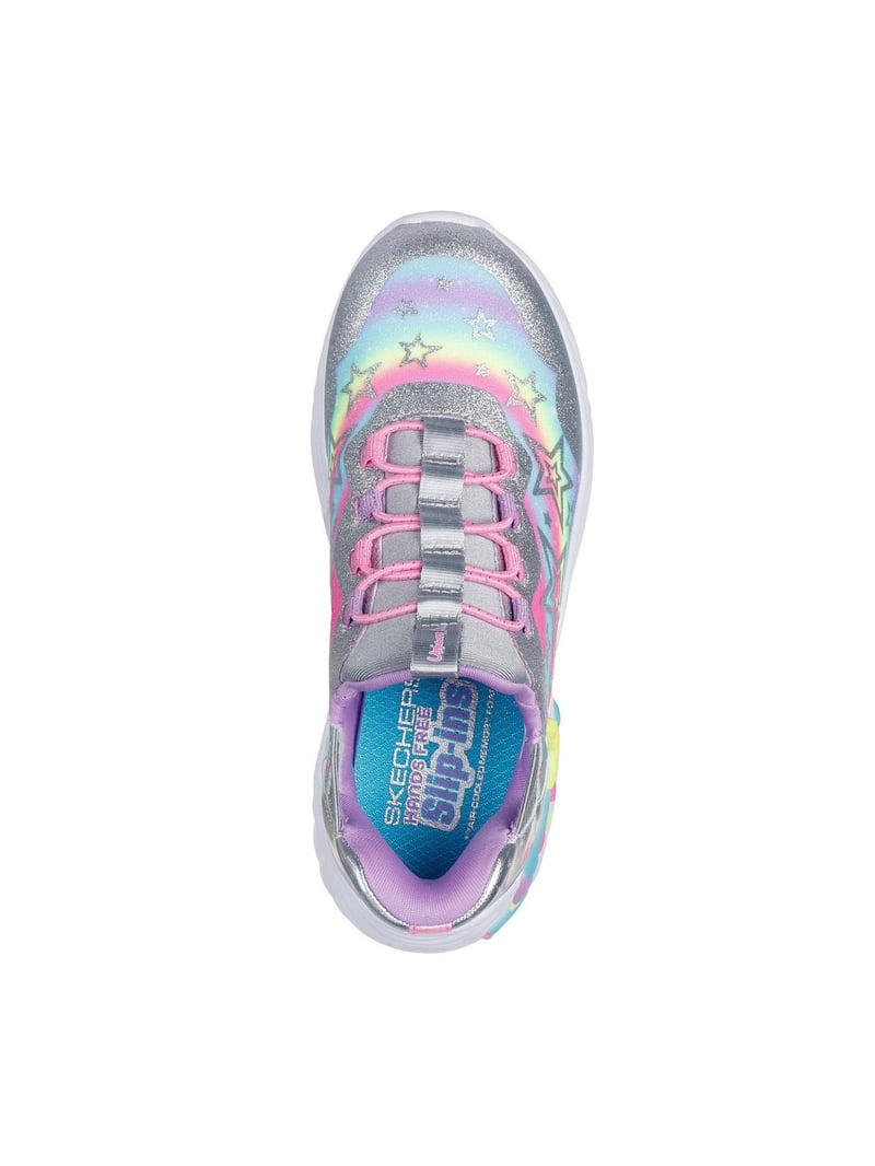 SKECHERS Slip-Ins Lány Unicorn csillogó félcipő szivárvány részletekkel EU 31