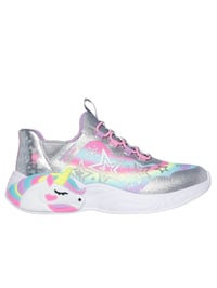 SKECHERS Slip-Ins Lány Unicorn csillogó félcipő szivárvány részletekkel EU 31 1