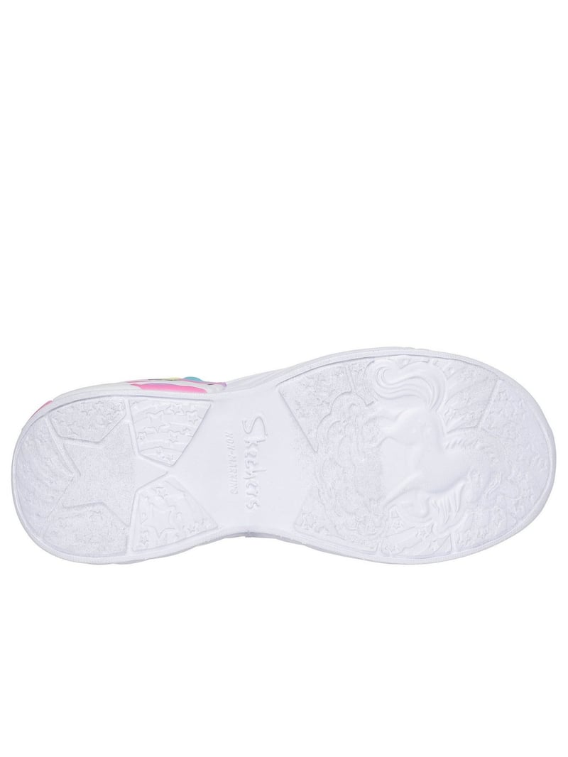 SKECHERS Slip-Ins Lány Unicorn csillogó félcipő szivárvány részletekkel EU 31