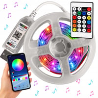 10 m LED neónový pás RGB s Bluetooth aplikáciou a diaľkovým ovládaním, flexibilné farebné osvetlenie na dekoráciu interiéru 1