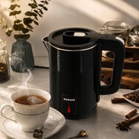 Bezdrôtová elektrická rýchlovarná kanvica MARADO, 2,3 litra, 1500 W, čierna, rýchly ohrev 4