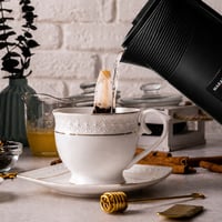 Bezdrôtová elektrická rýchlovarná kanvica MARADO, 2,3 litra, 1500 W, čierna, rýchly ohrev 3