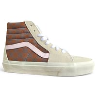 Vans Sk8-Hi Damier magasszárú cipő - Marron/Rose szín - 36-os méret (EU) 1
