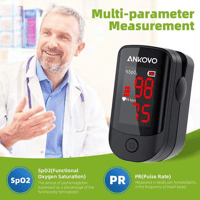 ANKOVO Ujjra Csíptethető Pulzoximéter, Vér Oxigénszint és Pulzusszám Mérő SpO2 Monitor 3