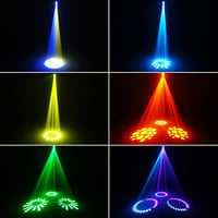 UKing 100W LED Moving Head Reflektor DMX 512 RGBW Prizma Fényeffekt 8 Szín 8 Gobo DJ Disco Színpadi Világítás 2