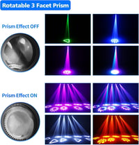 UKing 100W LED Moving Head Reflektor DMX 512 RGBW Prizma Fényeffekt 8 Szín 8 Gobo DJ Disco Színpadi Világítás 3