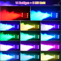 UKing 1500W Ködgép 6 RGB LED Fénnyel, Távirányítós Füstgép 1L Tartállyal Esküvő Buli Színház Halloween Rendezvényekhez 3