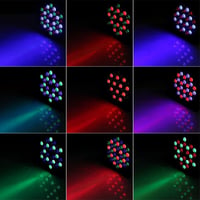 UKing 4db RGB LED Reflektor Akkumulátoros Színes Párt Lámpa Távirányítóval 2