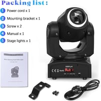 UKing 50W LED Moving Head Diszkó Lámpa - 8 Minta és Szín, Gobo Spotlámpa, 10/12 Csatorna, Mozgó Fényeffekt Bárba, Klubokba, Rendezvényekre 7