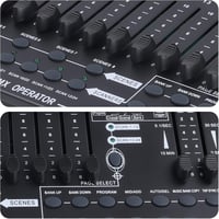 UKing DMX Vezérlő 384 Csatornás DMX512 Konzol 240 Programozható Jelenet DJ Disco Moving Head Színpadi Fény Kezelő Berendezés Fekete 5