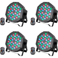 UKing RGB LED PAR reflektor s baterijom, 36 LED dioda, 7 načina rada, s daljinskim upravljačem - 4 kom. 2