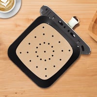 UKOFEW Hârtie de copt pentru cuptor cu convecție 100 buc, hârtie pergament perforată, antiaderentă, impermeabilă și rezistentă la grăsime, pentru cuptor, cuptor cu microunde și friteuză cu aer cald (Air Fryer) 7